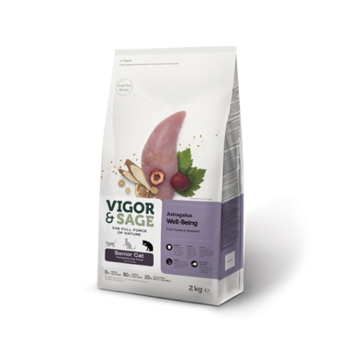 靈萃 熟齡貓黃耆火雞肉無穀糧2kg