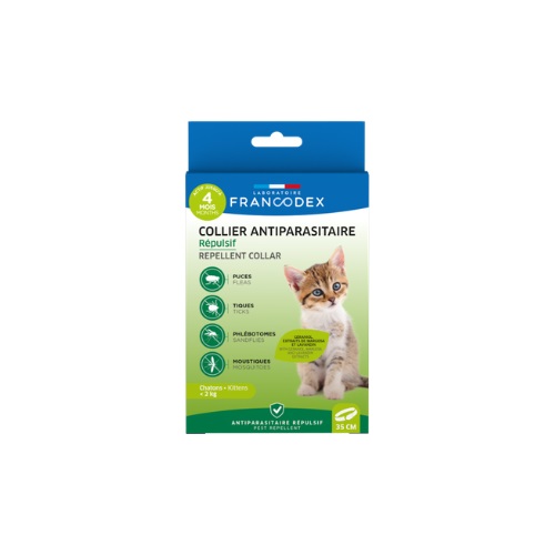 新綠野防水驅蟲頸圈-貓<2kg